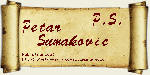 Petar Šumaković vizit kartica